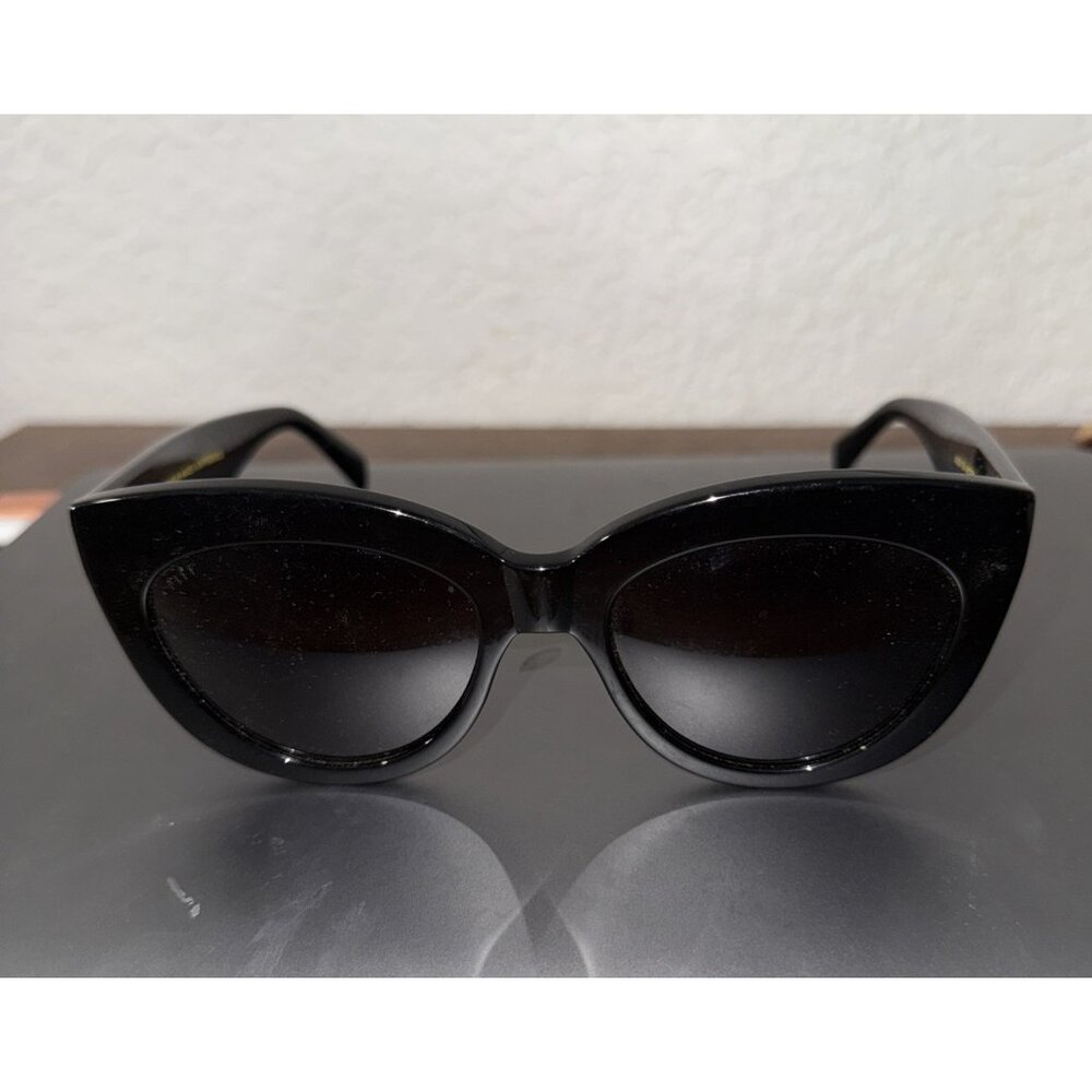 Diff Alisa Bk-Gr233p Black Cat-Eye Sunglasses Ex … - image 4